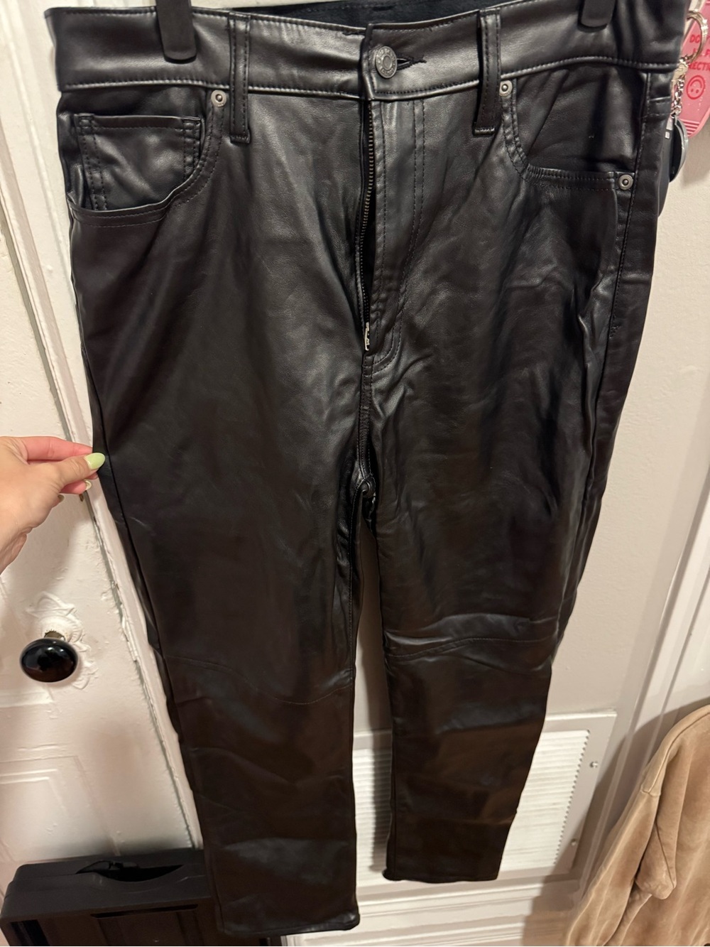 Gap Women’s Black Faux Leather Pants